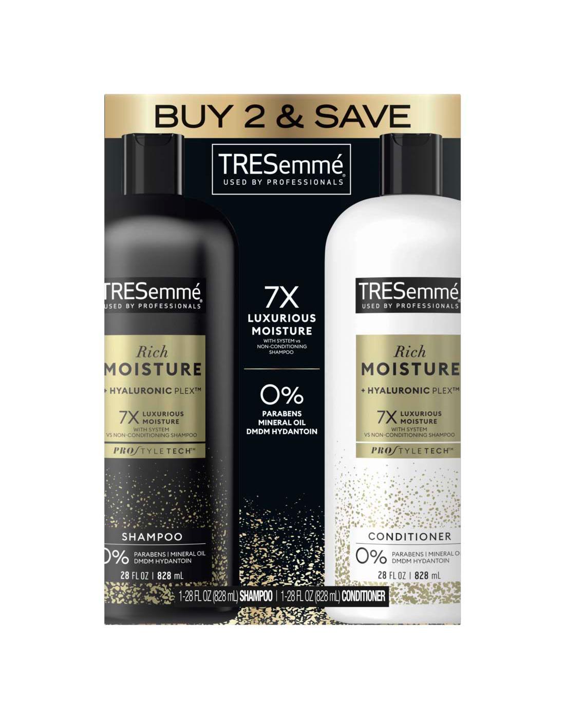 TRESemmé Moisture Rich Moisturizing Shampoo and Conditioner; image 1 of 2