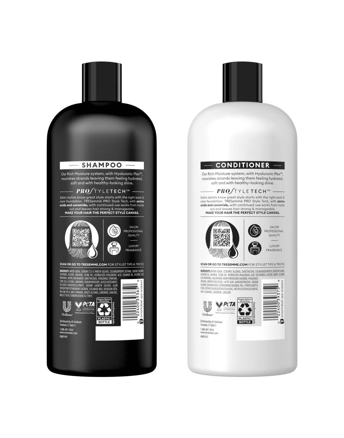 TRESemmé Moisture Rich Hyaluronic Infusion Shampoo and Conditioner; image 3 of 5