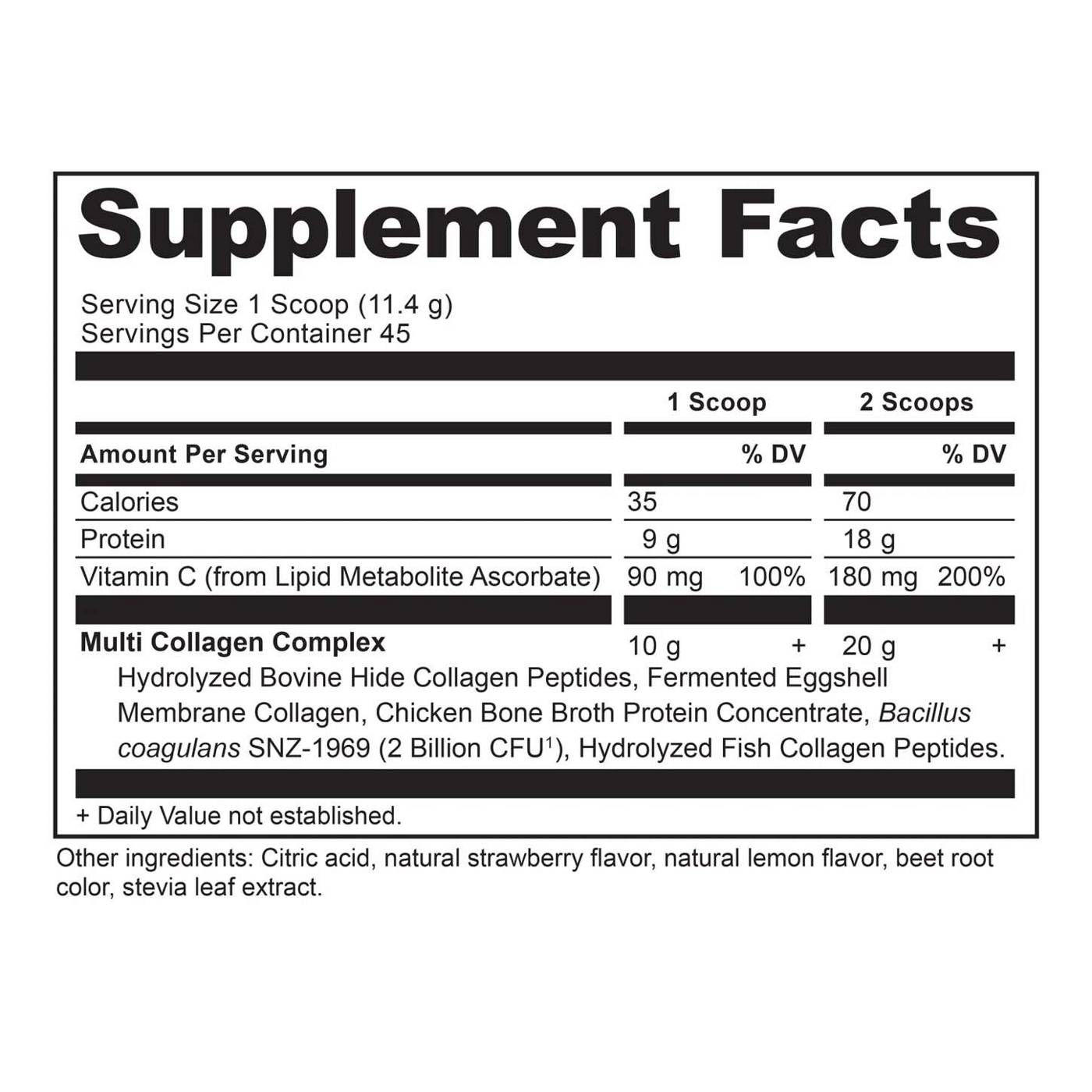 Ancient Nutrition Multi Collagen Protein Supplement - Strawberry Lemonade; image 2 of 8