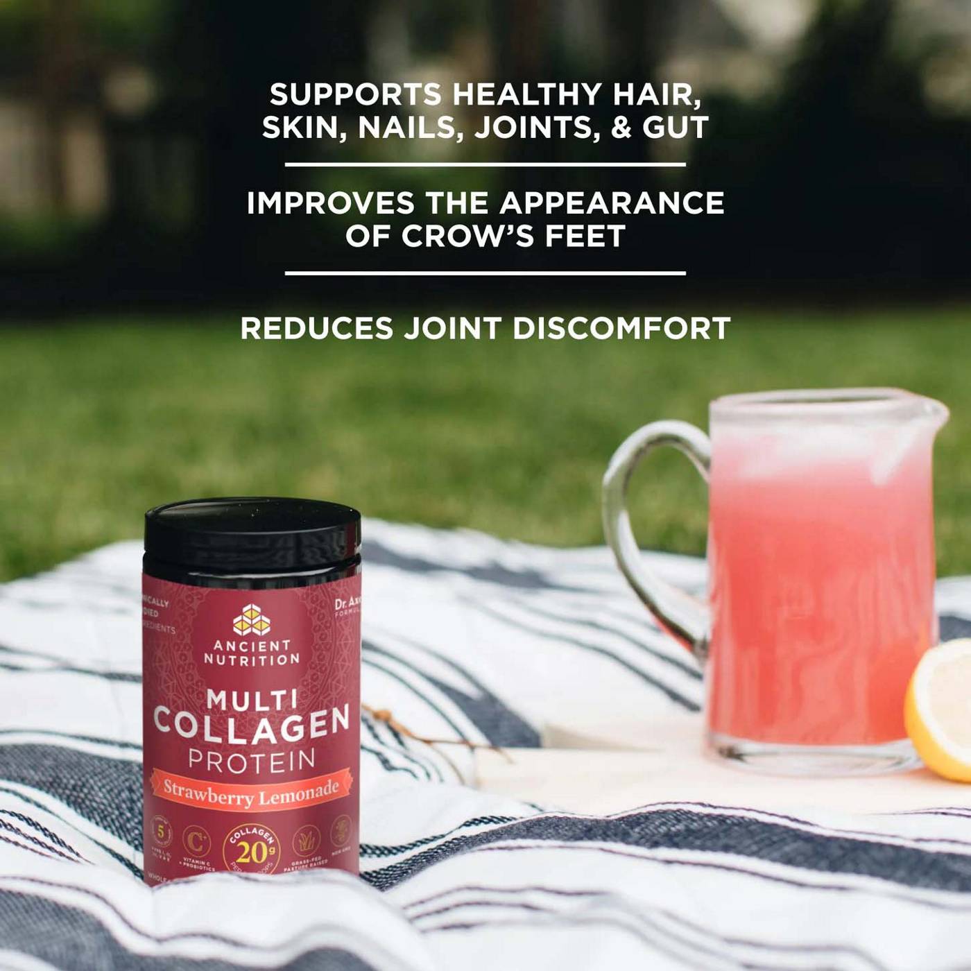 Ancient Nutrition Multi Collagen Protein Supplement - Strawberry Lemonade; image 8 of 8