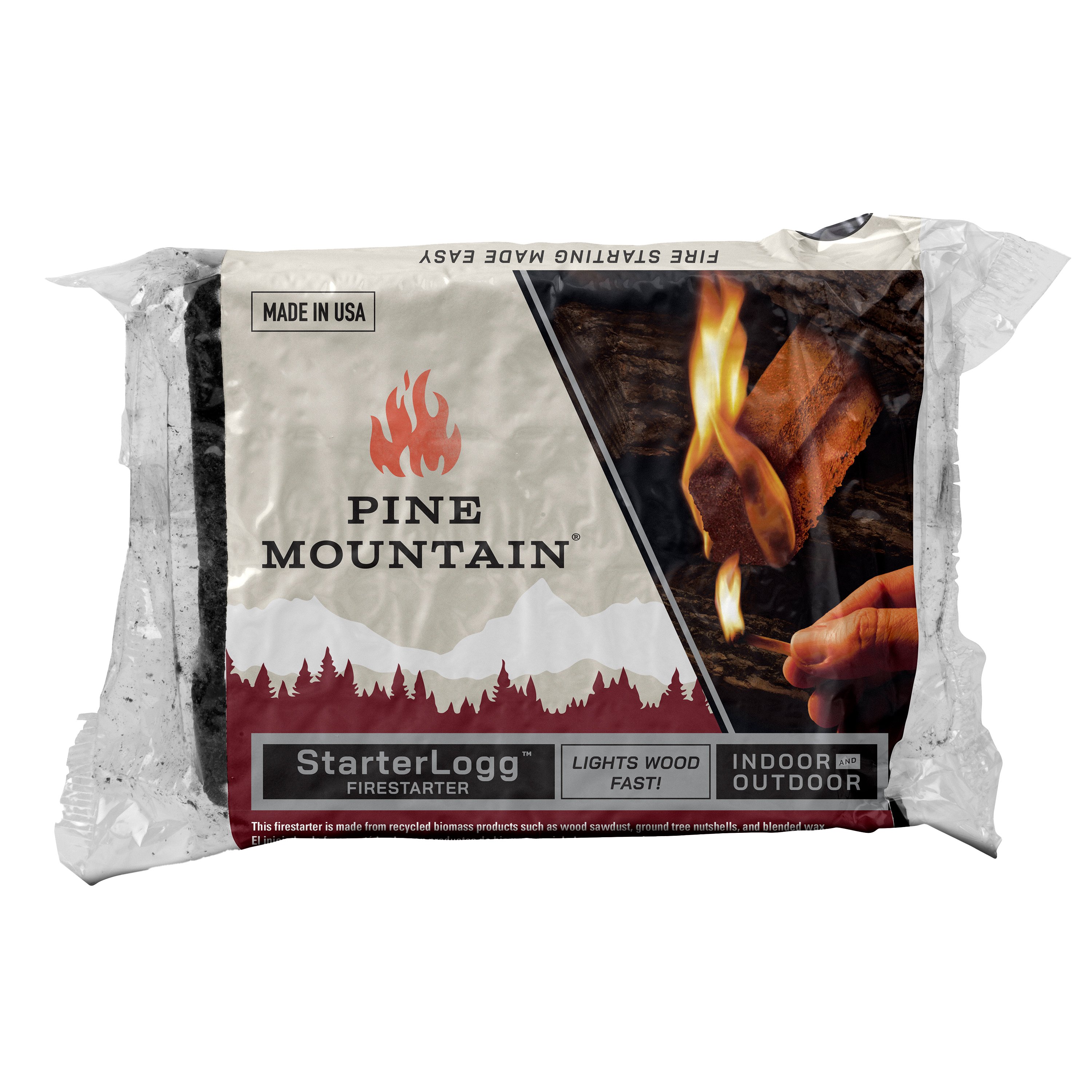 Pine Mountain Starterlog Single - Shop Charcoal, Wood u0026 Fuel at H-E-B