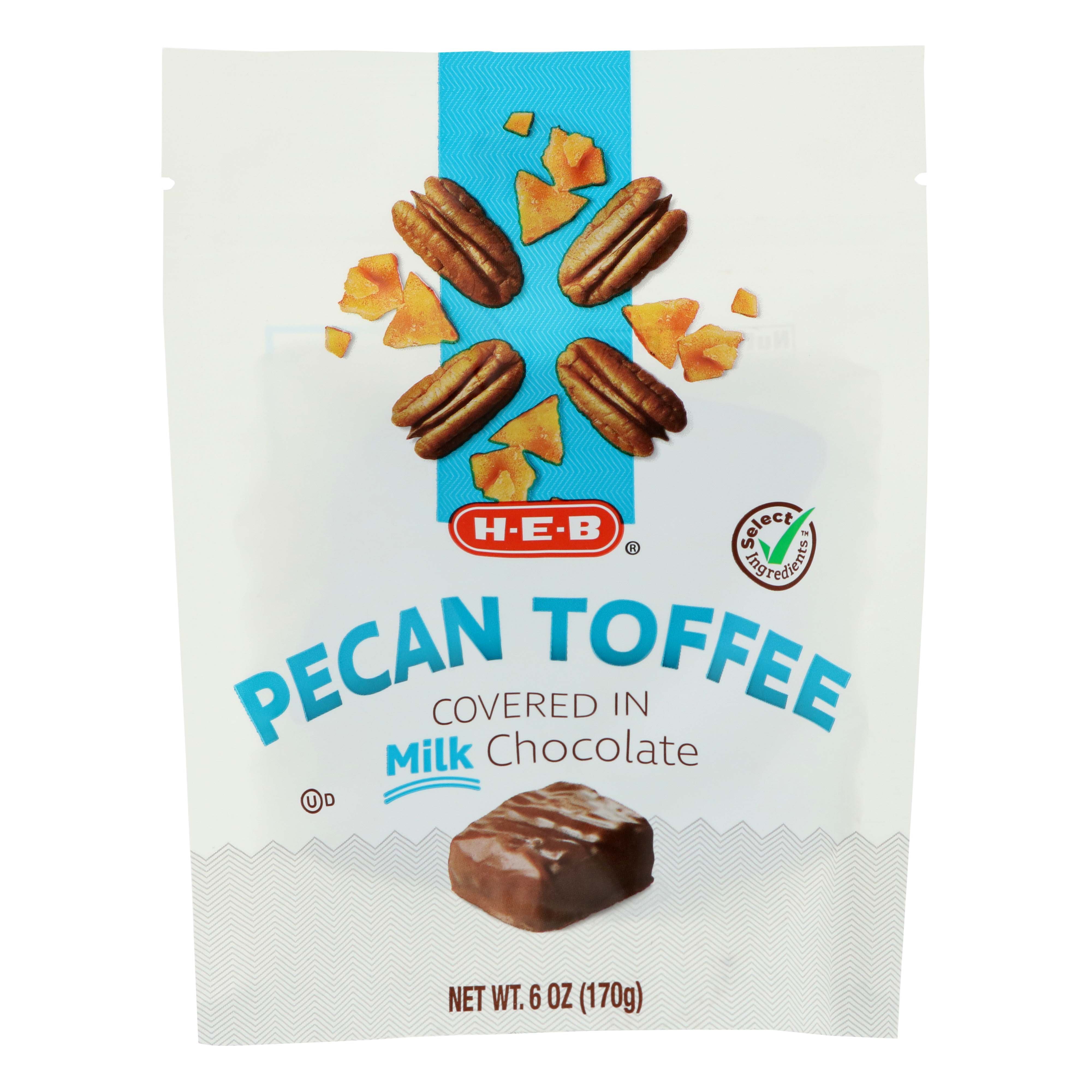 H-E-B Milk Chocolate Pecan Toffee - Shop Candy At H-E-B