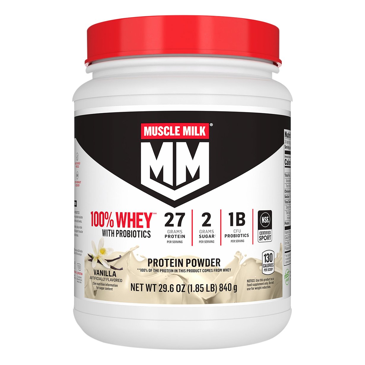 steenkool Opa Omzet Muscle Milk Probiotic 100% Whey Protein Blend - Vanilla - Shop Diet &  Fitness at H-E-B