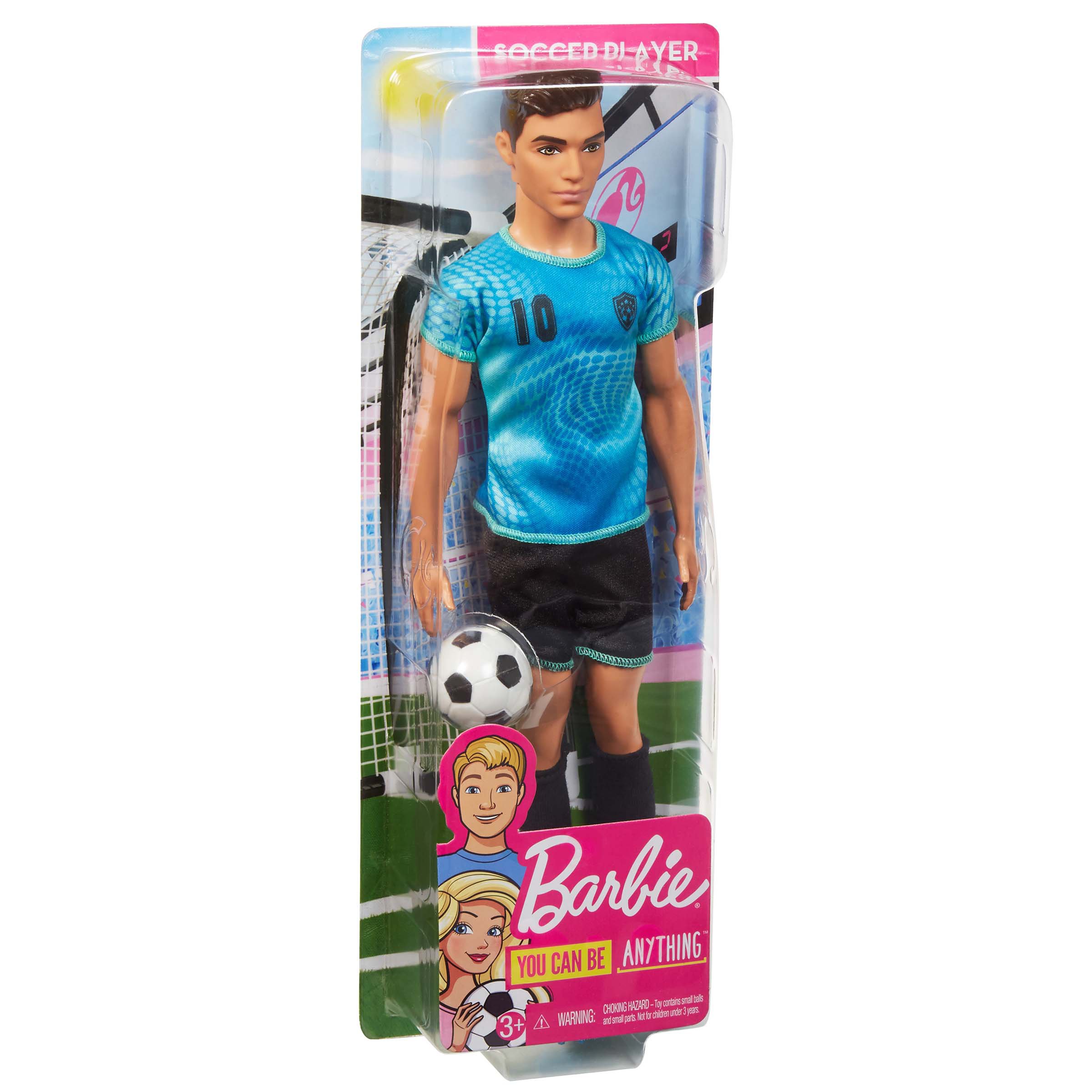Opknappen schroot Zogenaamd Barbie You Can Be Anything Soccer Ken Doll - Shop Toys at H-E-B