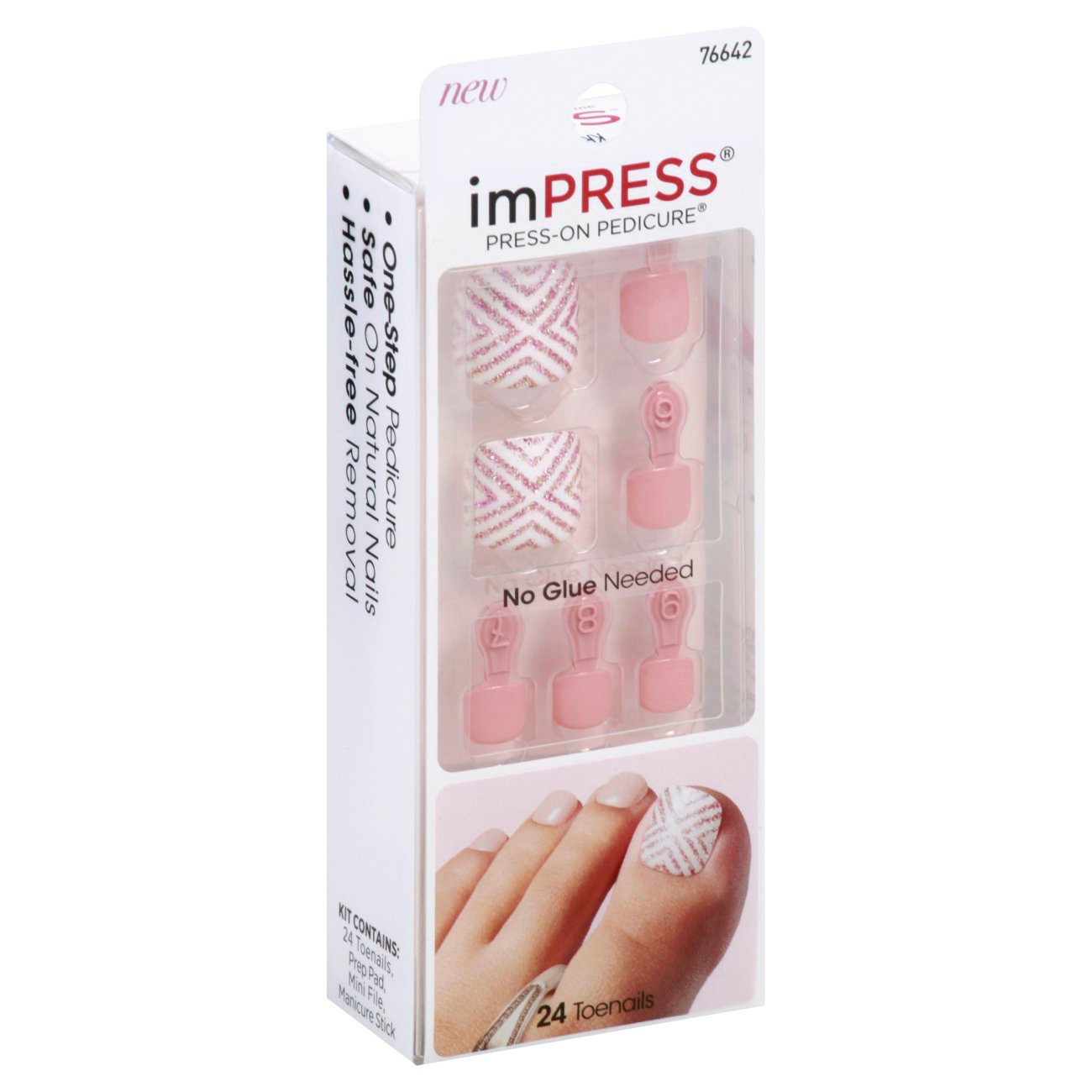 Kiss imPRESS Press-on Pedicure Sandy Shores - Shop Nail Sets at H-E-B