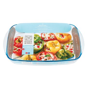 Kitchen & Table by H-E-B Tempered Borosilicate Roaster, 3.8 qt