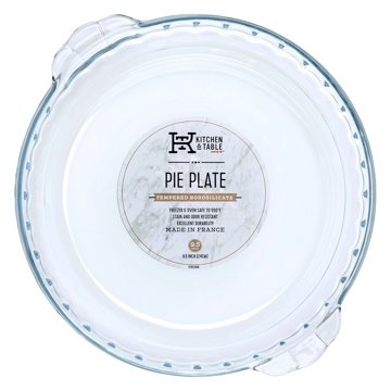 Kitchen & Table by H-E-B Tempered Borosilicate Pie Plate, 9.5"
