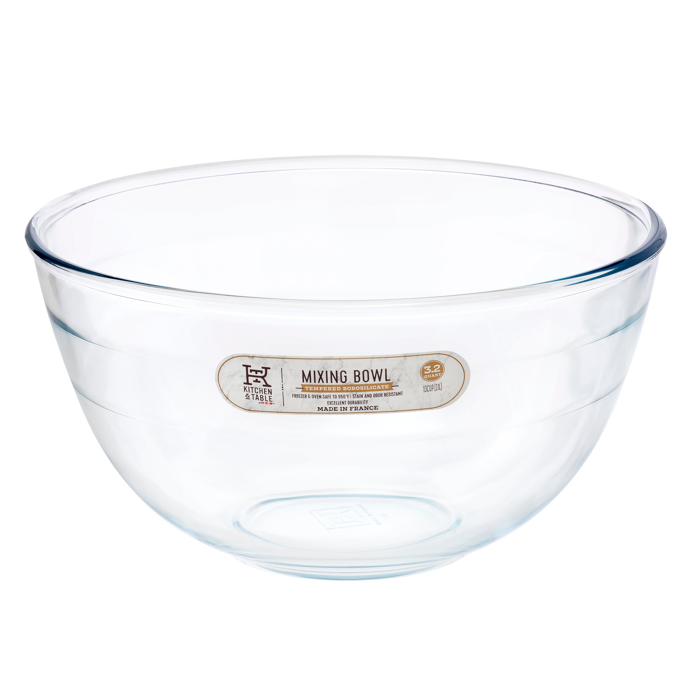 Kitchen & Table by H-E-B Tempered Borosilicate Mixing Bowl