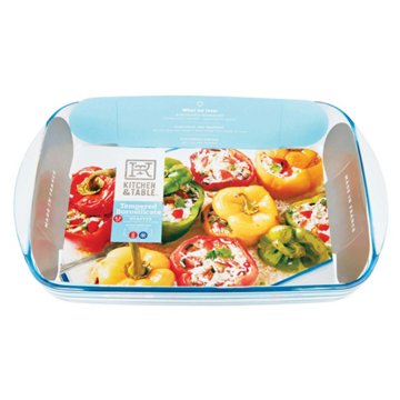 Kitchen & Table by H-E-B Tempered Borosilicate Roaster, 4.8 qt