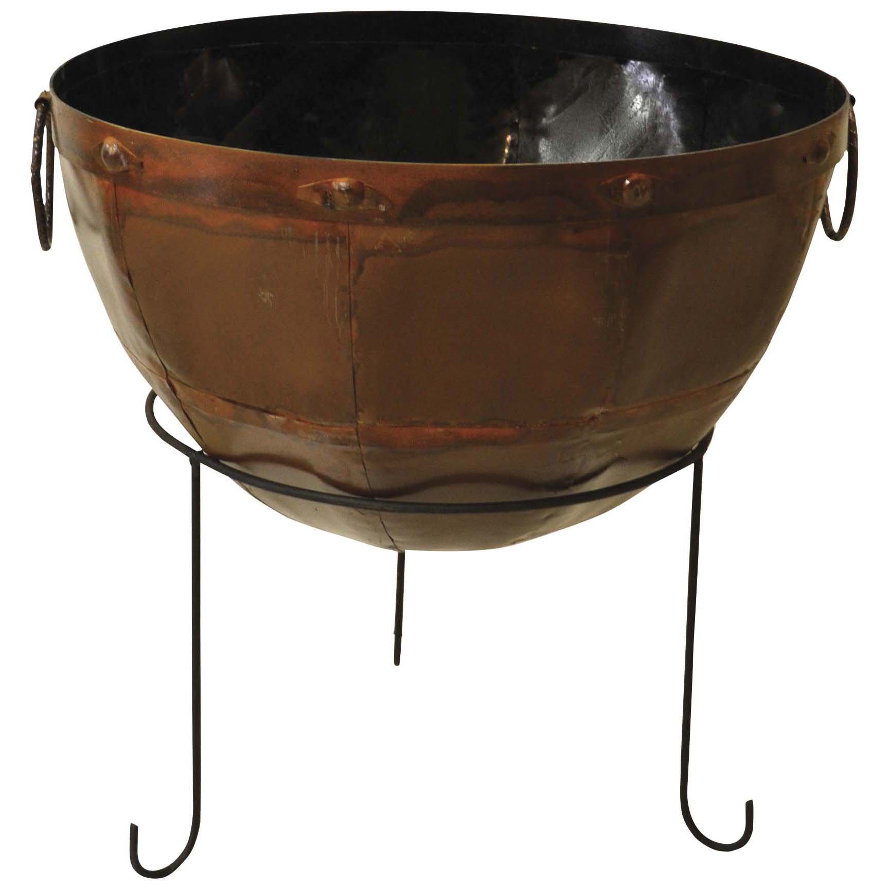 Creative Decor Sourcing Metal Bowl Planter Large - Shop Outdoor Decor ...