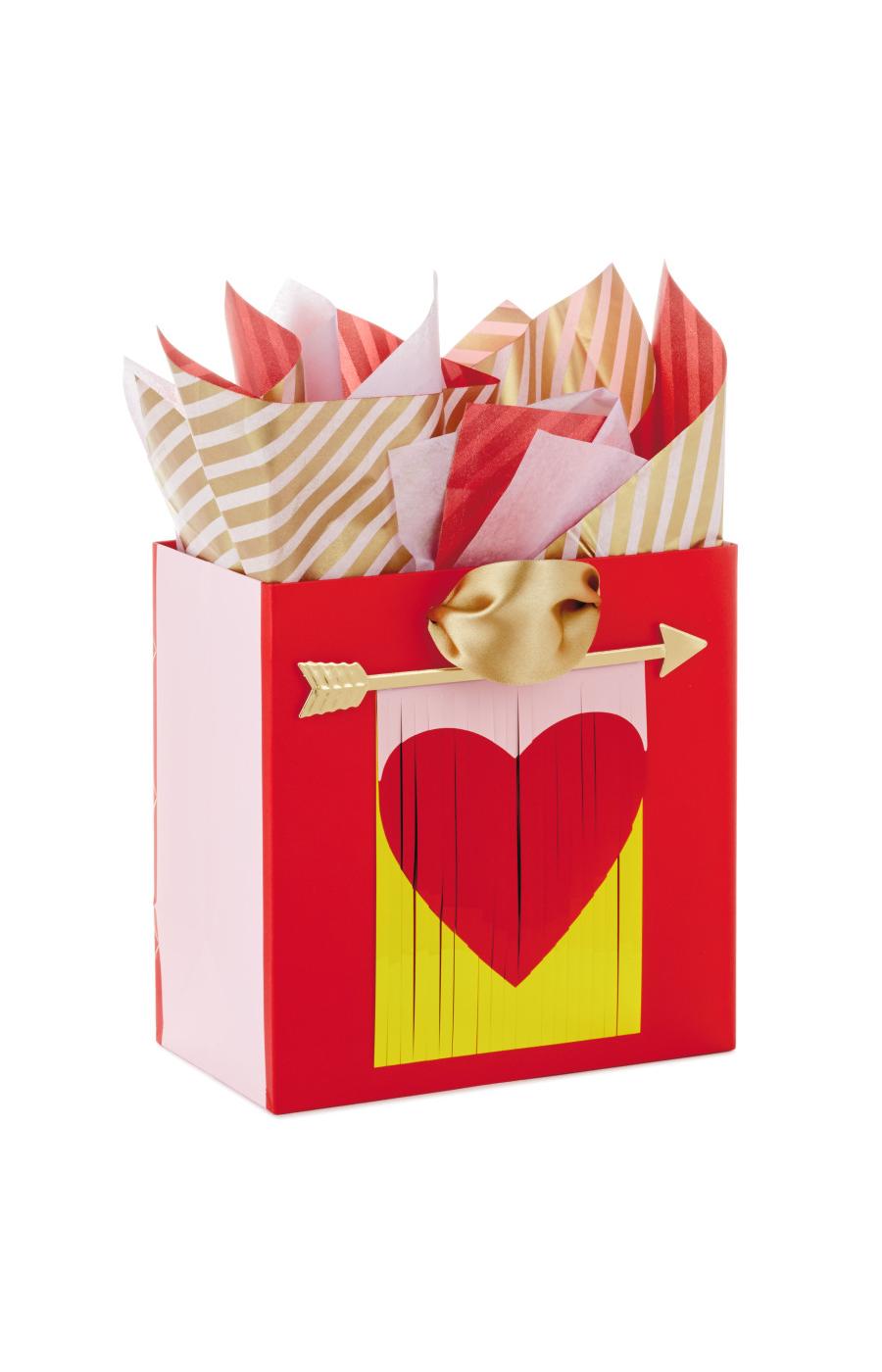 Hallmark Heart Banner Signature Valentine's Day Gift Bag with Tissue Paper - 64; image 1 of 6