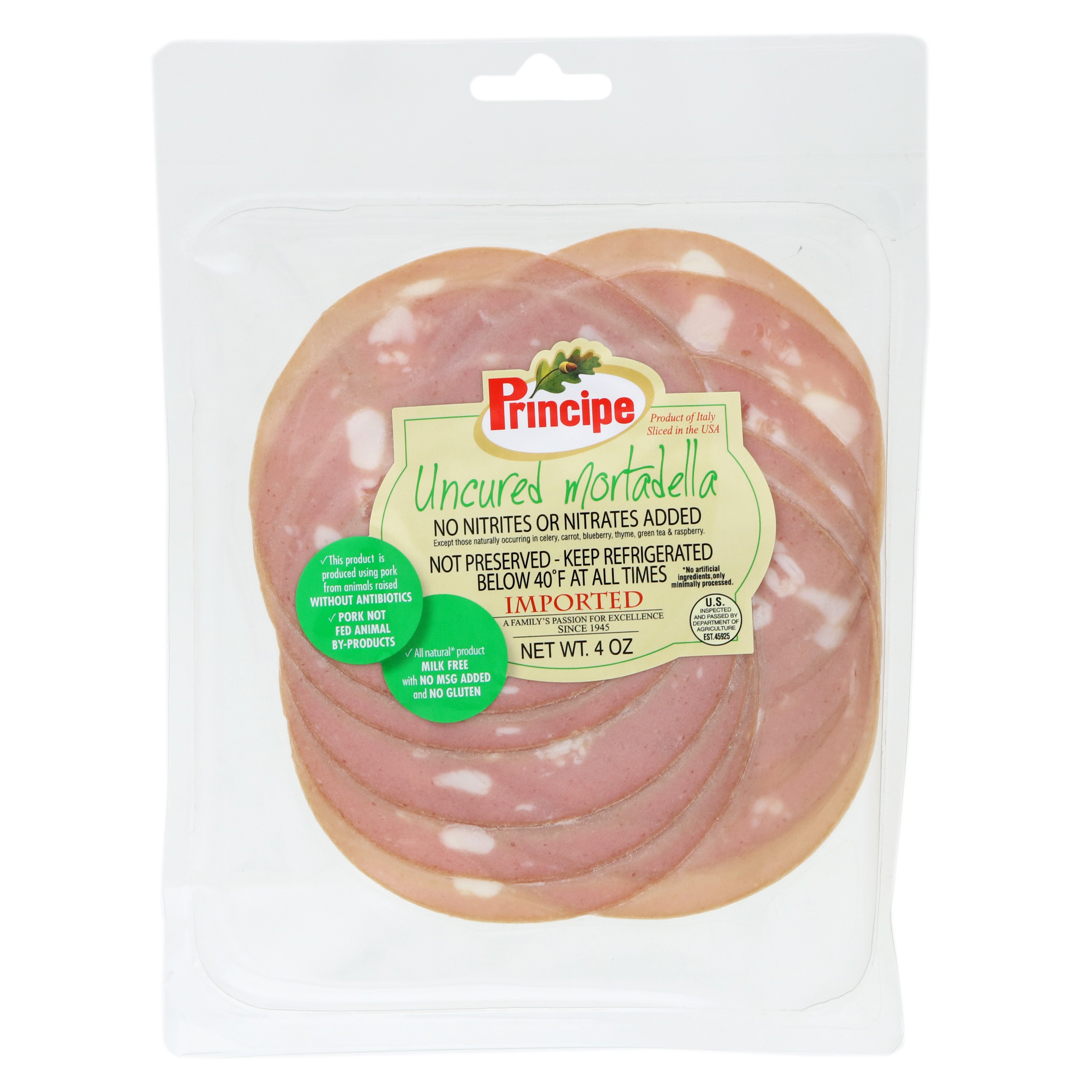 Principe Uncured Mortadella Shop Meat at HEB