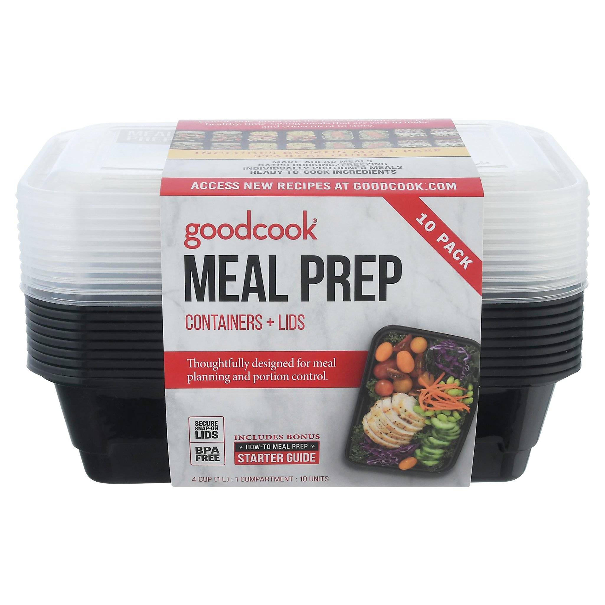 Pyrex Home Glass 3-Cup Meal Plan Set (10 ct)