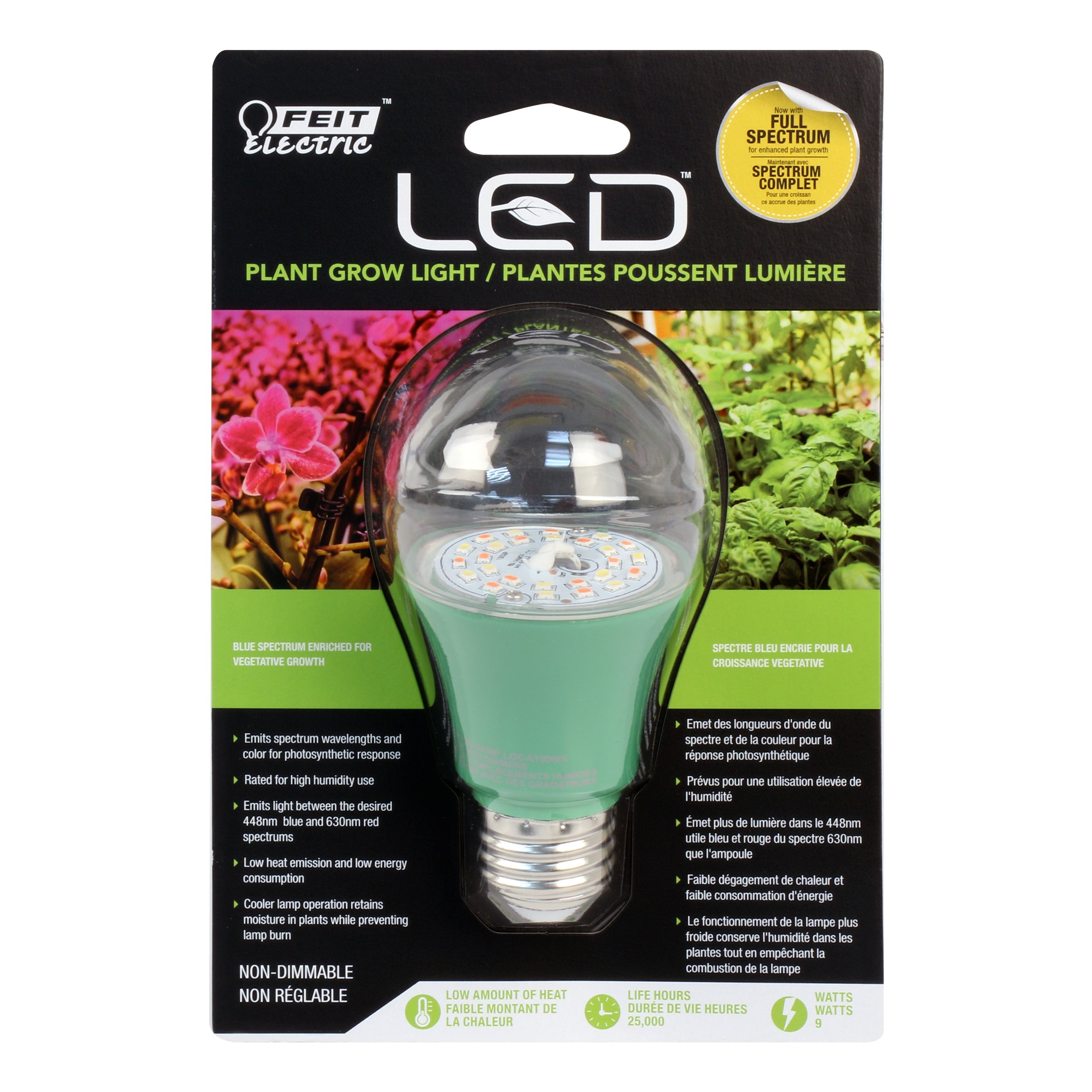 Feit Electric LED A19 9 Watt Plant Grow Light Bulb Shop Light