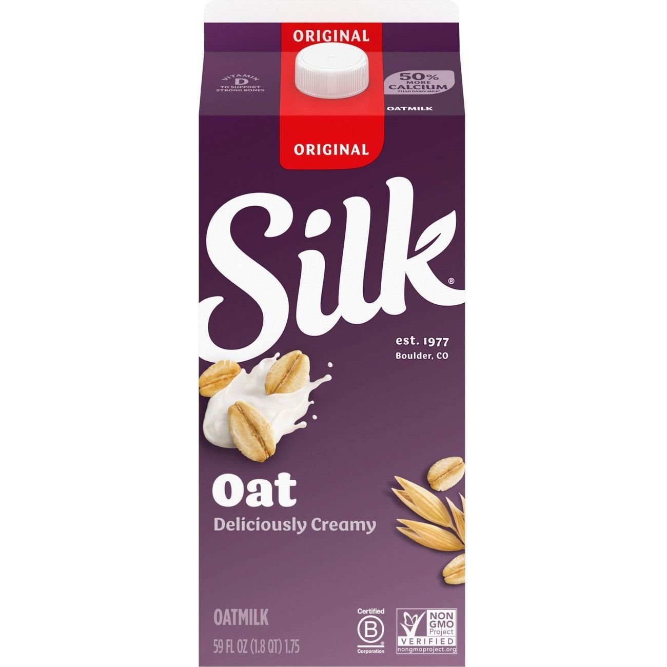 Silk Oat Yeah The Plain One Oat Milk Shop Milk at HEB