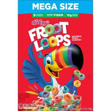 Kellogg's Froot Loops Original Breakfast Cereal - Mega Size, 24.7 oz