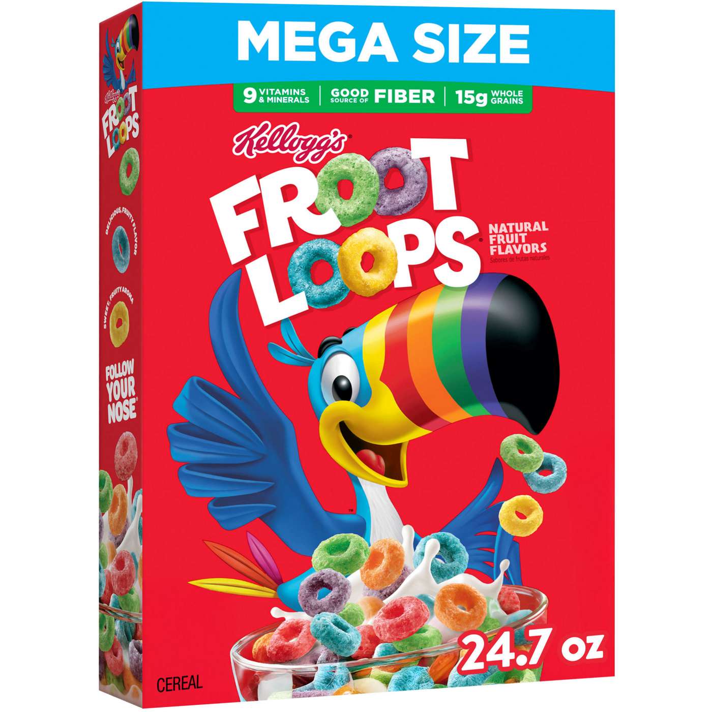 Kellogg's Froot Loops Original Breakfast Cereal - Mega Size; image 2 of 10