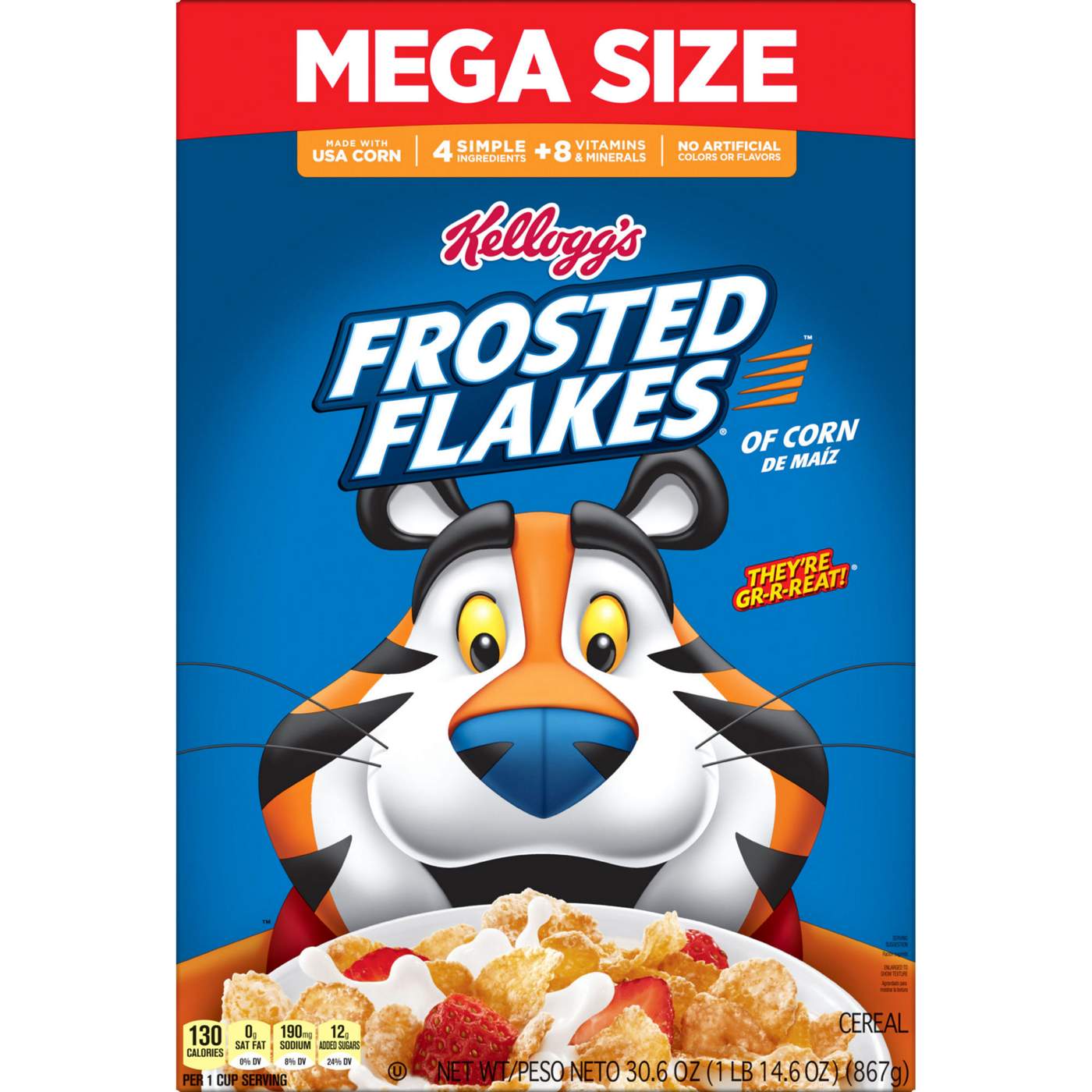 Kellogg's Frosted Flakes Original Breakfast Cereal - Mega Size; image 1 of 8