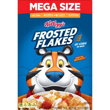 Kellogg's Frosted Flakes Original Breakfast Cereal - Mega Size, 30.6 oz