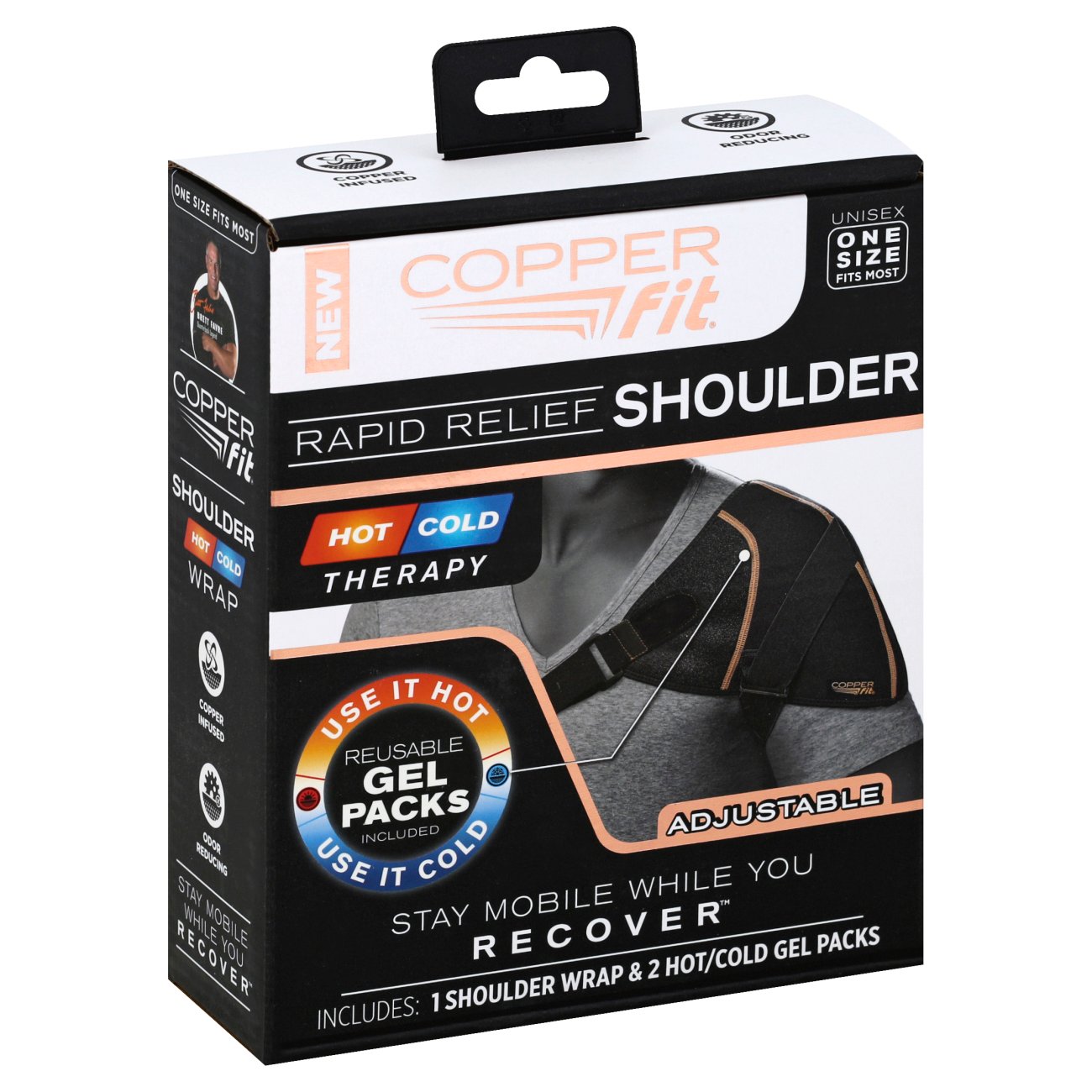 Copper Fit Rapid Relief Wraps – How To Use for Right Shoulder