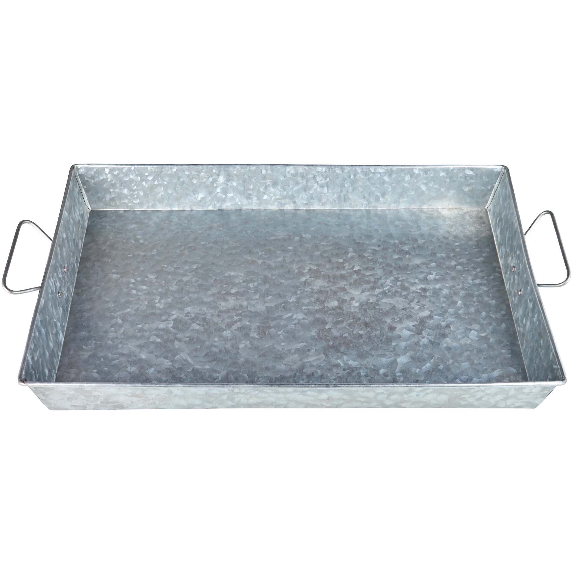 Haven & Key Galvanized Rectangle Tray - Shop Serving dishes at H-E-B