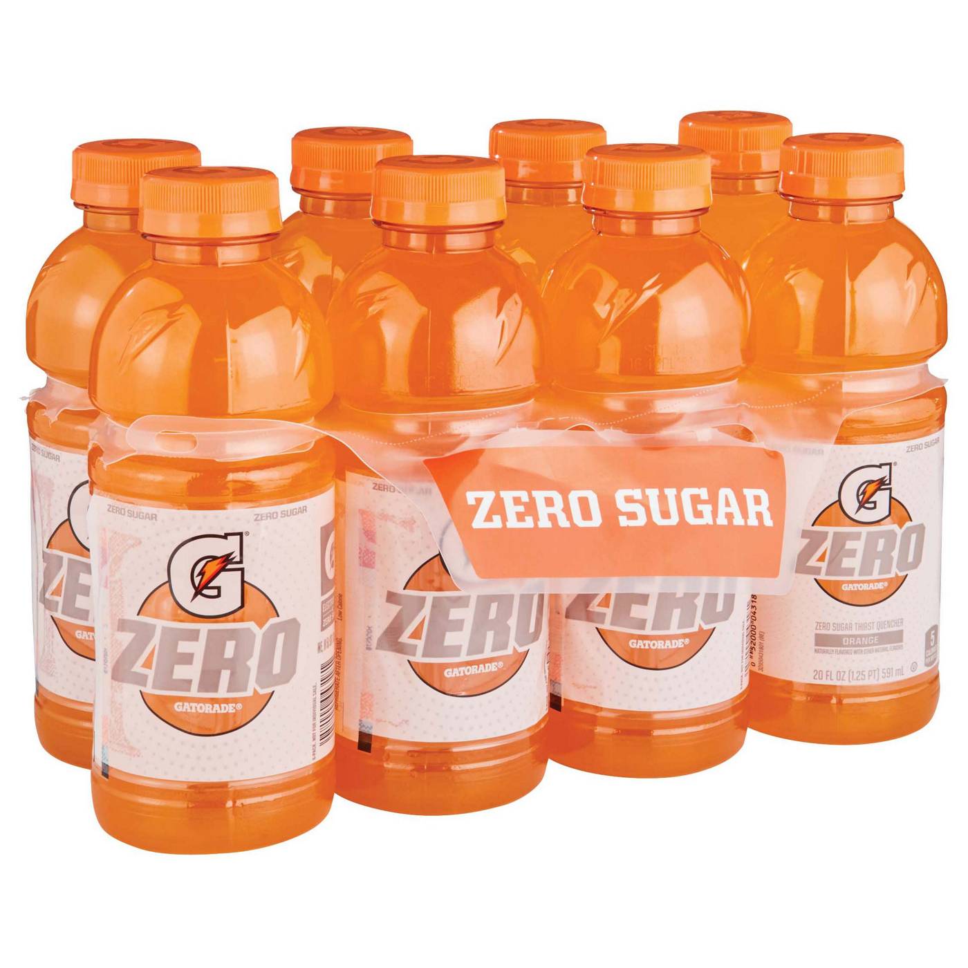 Gatorade Zero Orange Thirst Quencher 20 oz Bottles; image 2 of 2