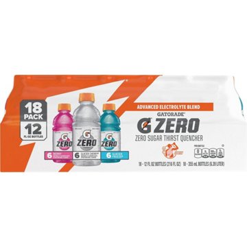 Gatorade Zero Variety Pack 18 pk Bottles, 12 oz
