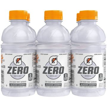 Gatorade Zero Glacier Cherry 6 pk Bottles, 12 oz