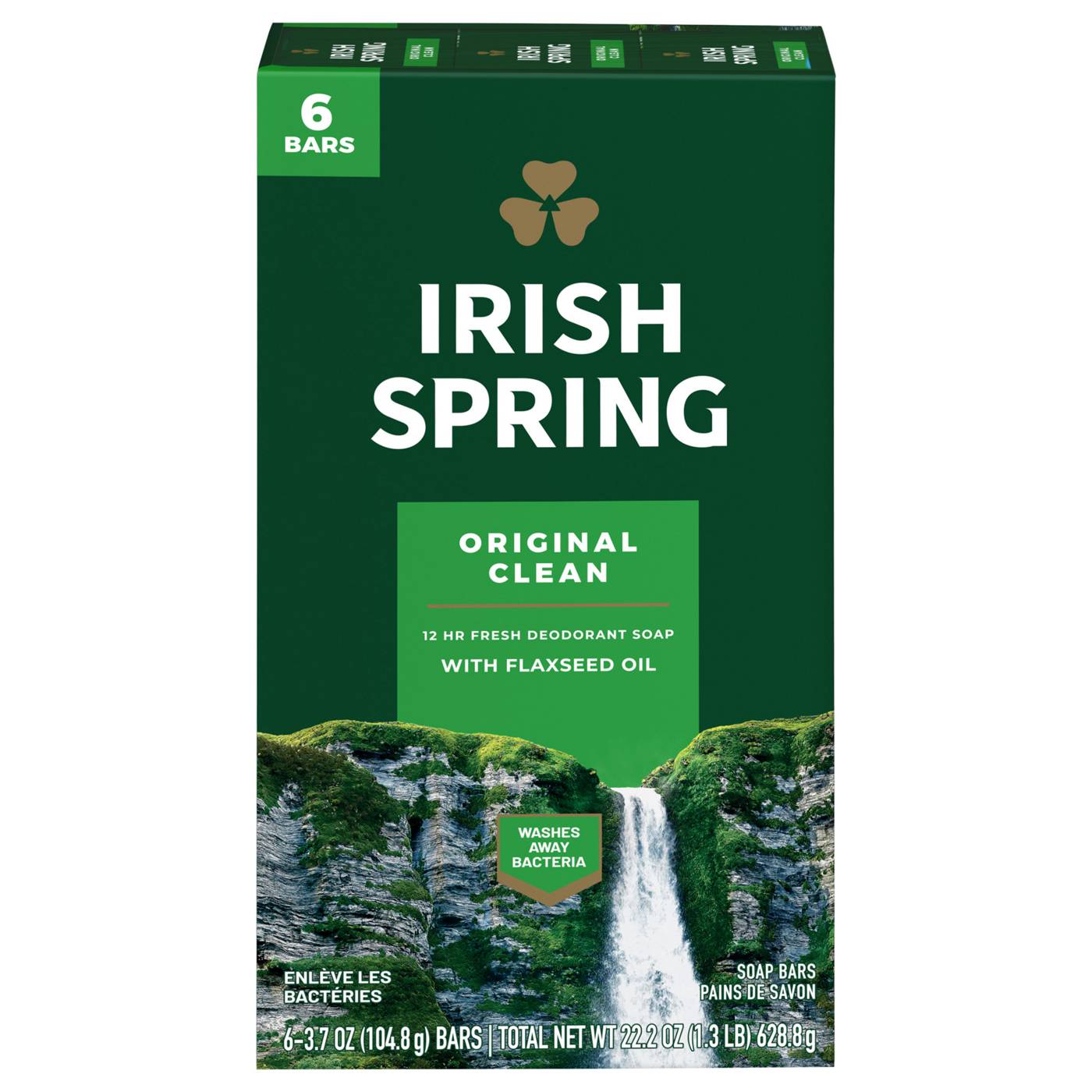 Irish Spring Original Clean Deodorant Bar Soap for Men; image 1 of 10