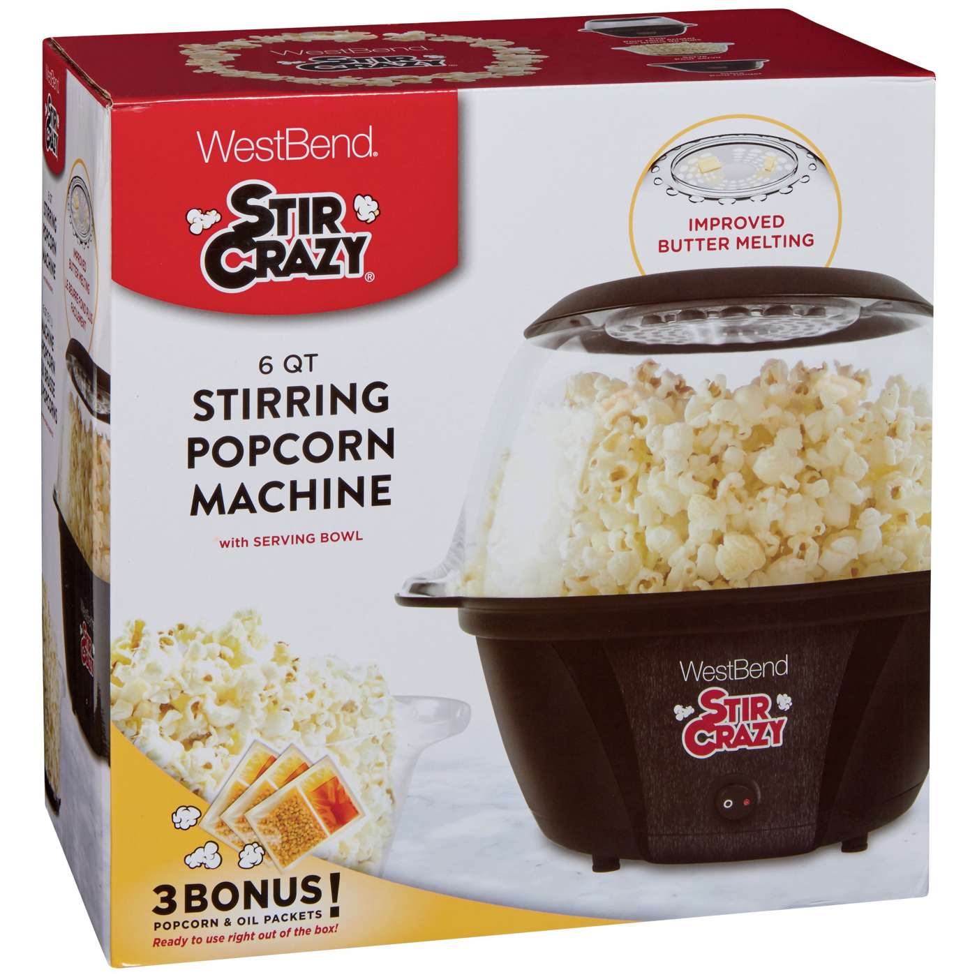 WestBend Stir Crazy Popcorn Machine Shop Cookers & roasters at HEB