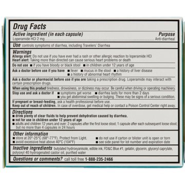 H-E-B Loperamide Hydrochloride Diarrhea Relief Softgels – 2mg, 24-ct