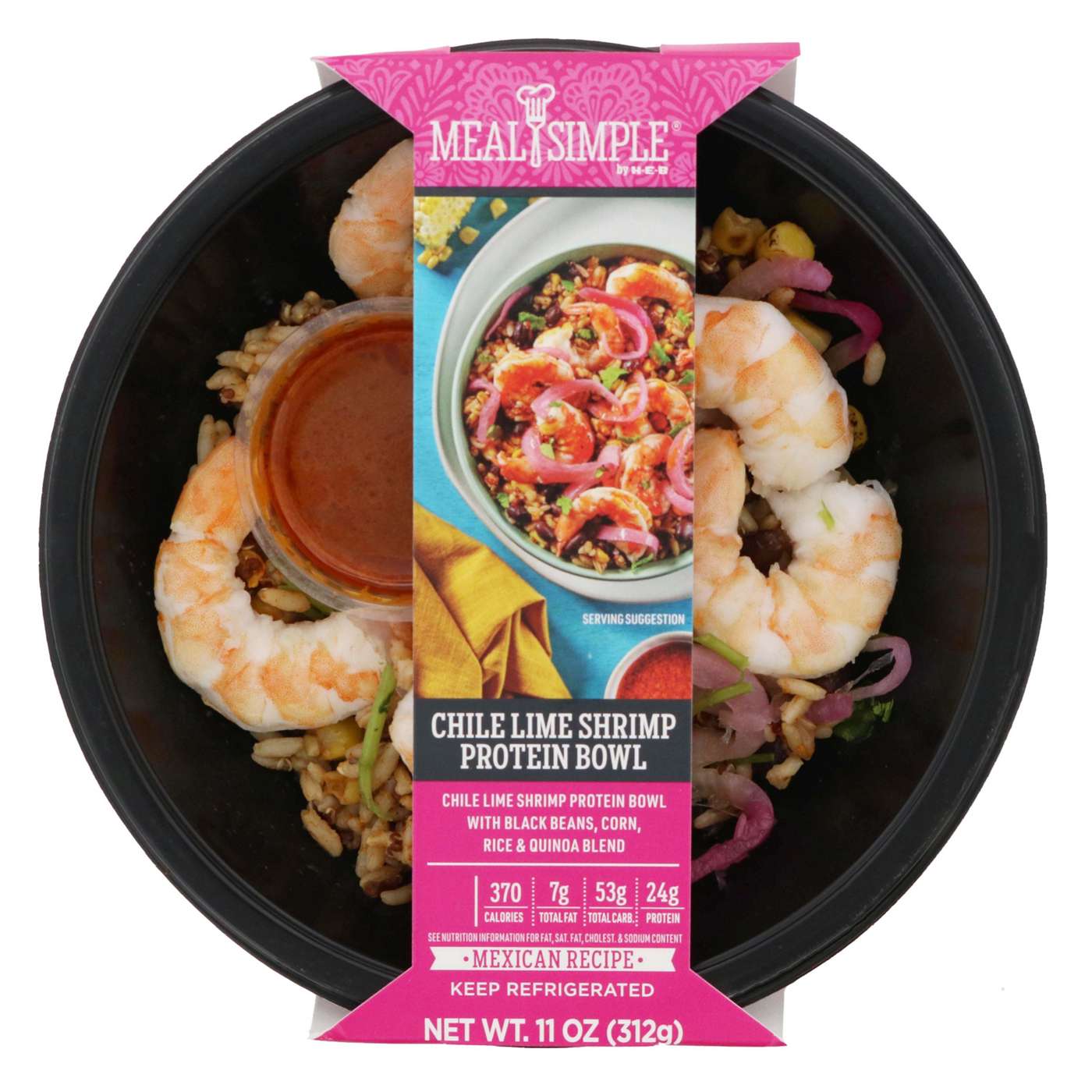 Meal Simple by H-E-B Chile Lime Shrimp Protein Bowl; image 4 of 4