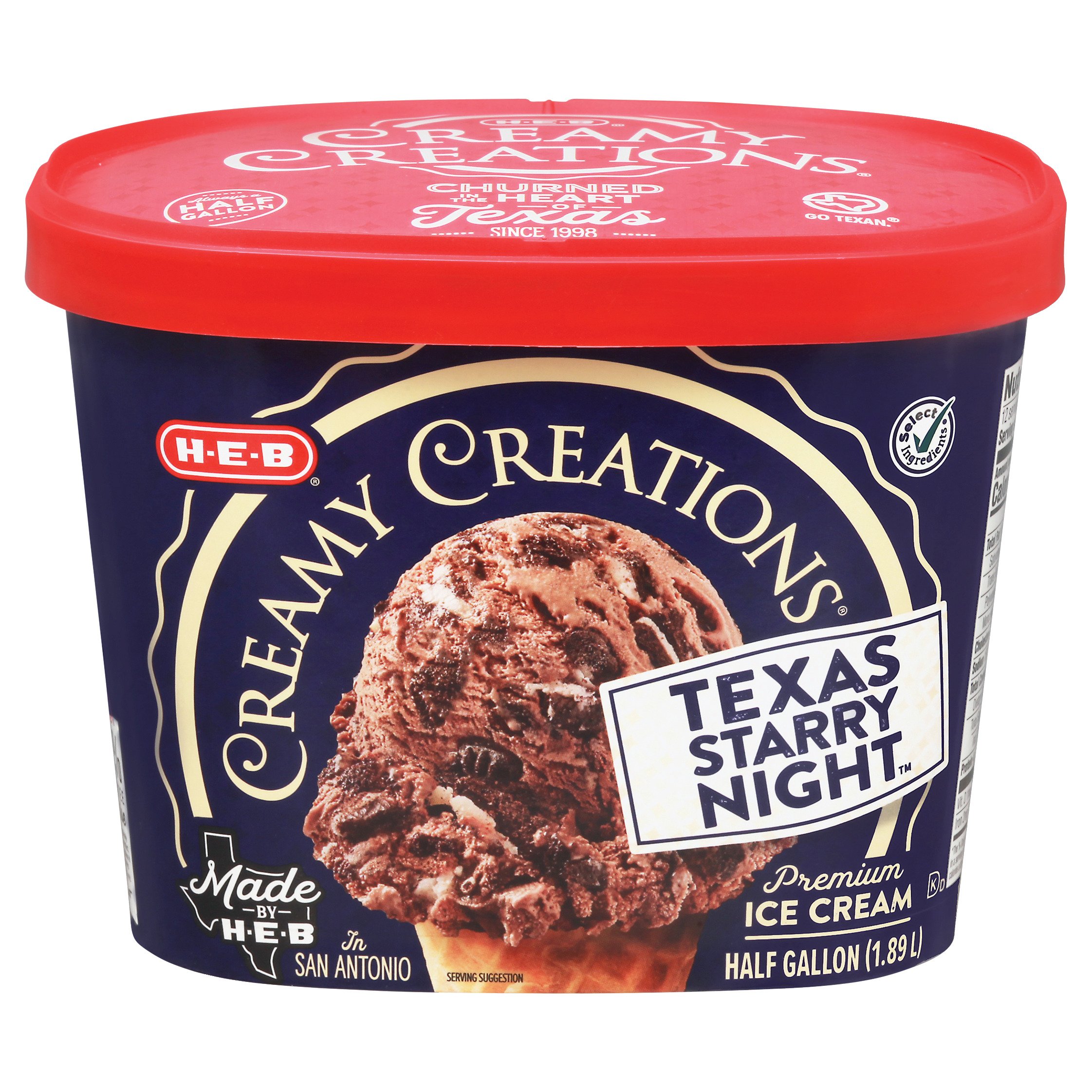 H-E-B Creamy Creations Texas Starry Night Ice Cream - Shop Ice Cream At ...