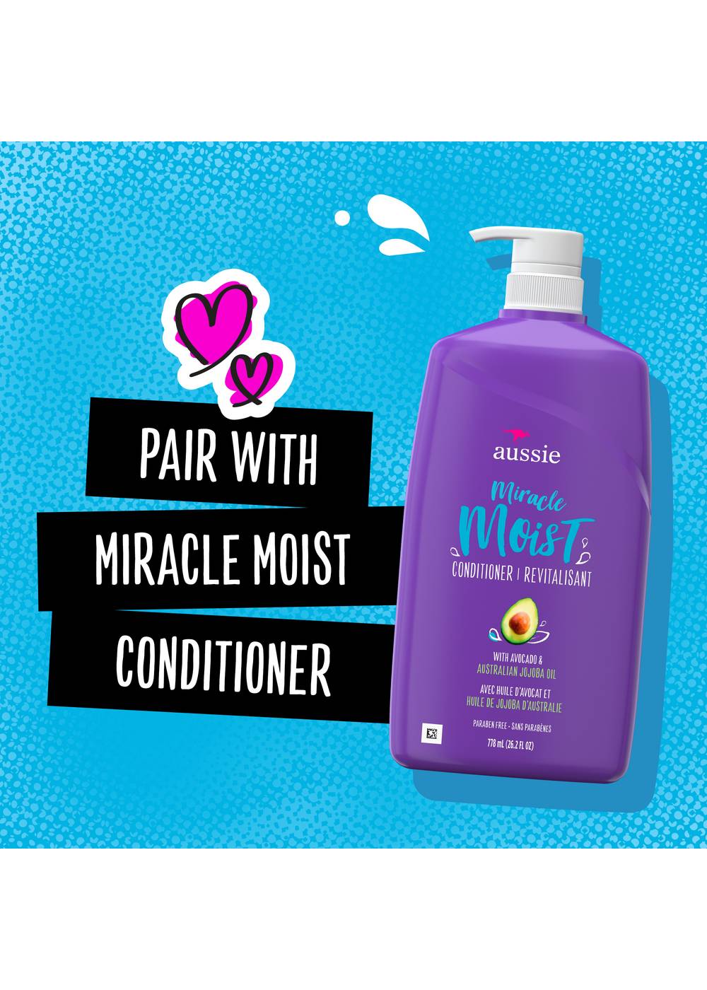 Aussie Miracle Moist Shampoo - Avocado & Jojoba Oil; image 7 of 9