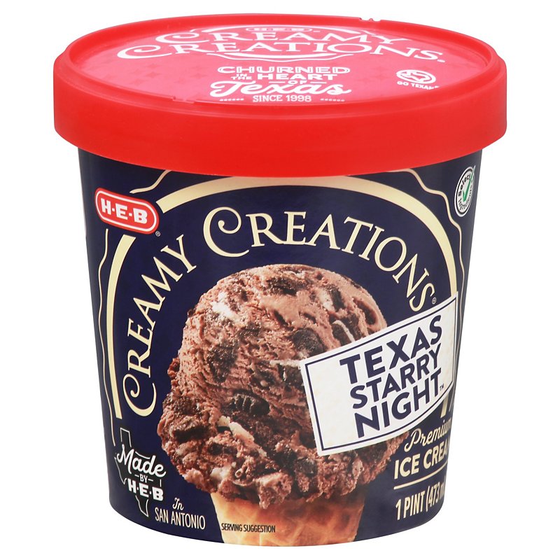 Creamy Creations Texas Starry Night Ice Cream | H-E-B Ice Cream | HEB.com Ice Cream Flavors Pictures