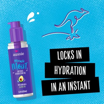 Aussie Miracle Moist Intense Hydration Oil Hair Treatment, 3.2 oz