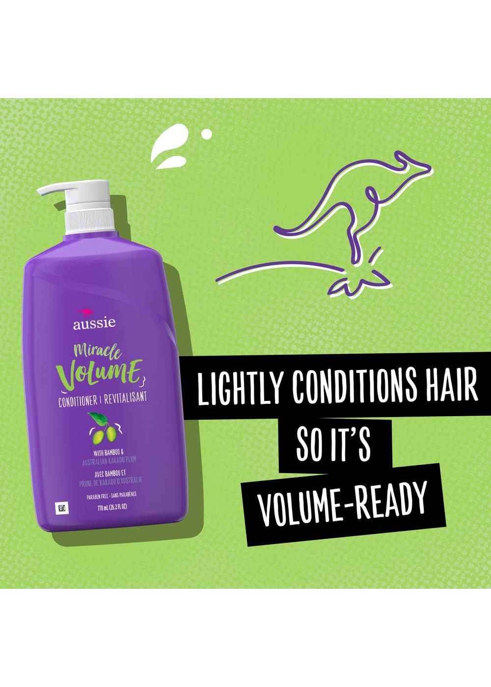 Aussie Miracle Volume Conditioner - Plum & Bamboo; image 7 of 7