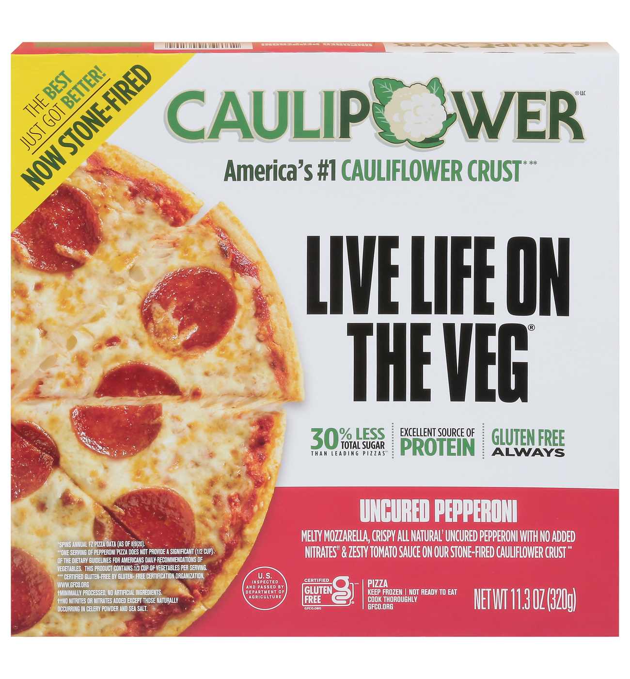 Caulipower Cauliflower Crust Frozen Pizza - Uncured Pepperoni; image 1 of 2