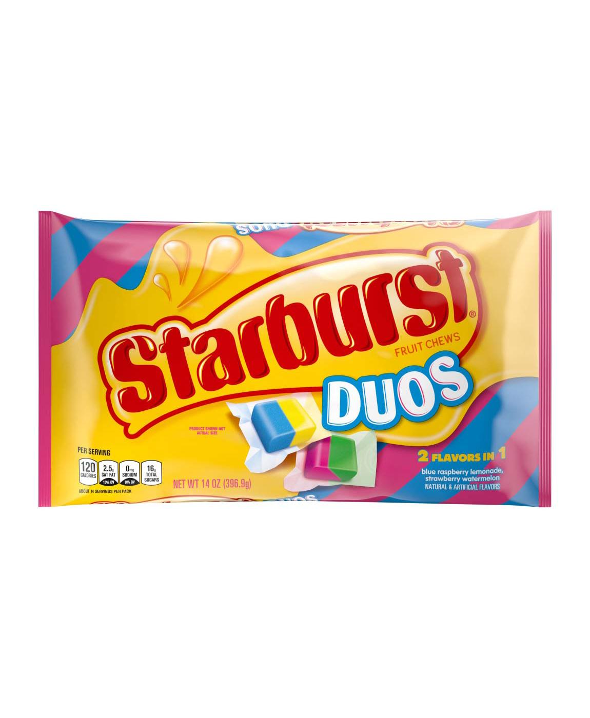 Starburst Duos, Fruit Chews Candy, Laydown Bag; image 1 of 7