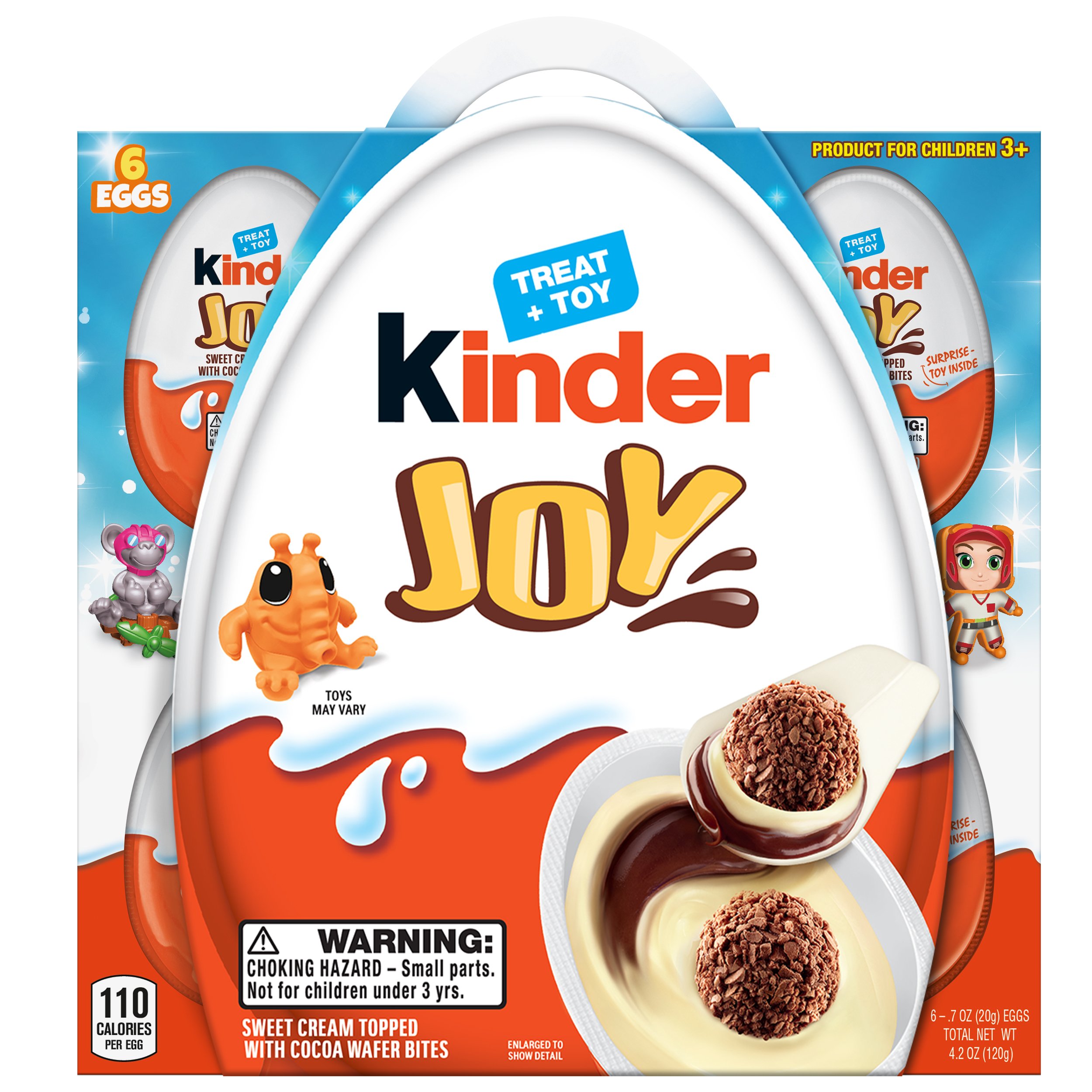 Kinder joy chocolate surprise egg pack, 12 ea