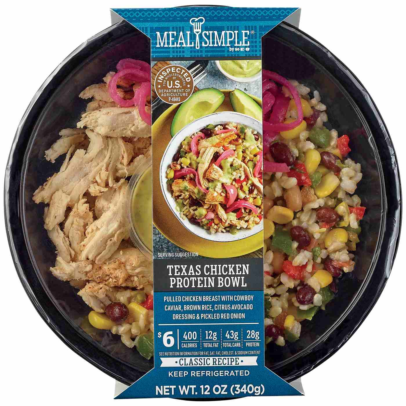 Meal Simple by HEB Texas Chicken Protein Bowl Shop Entrees & sides