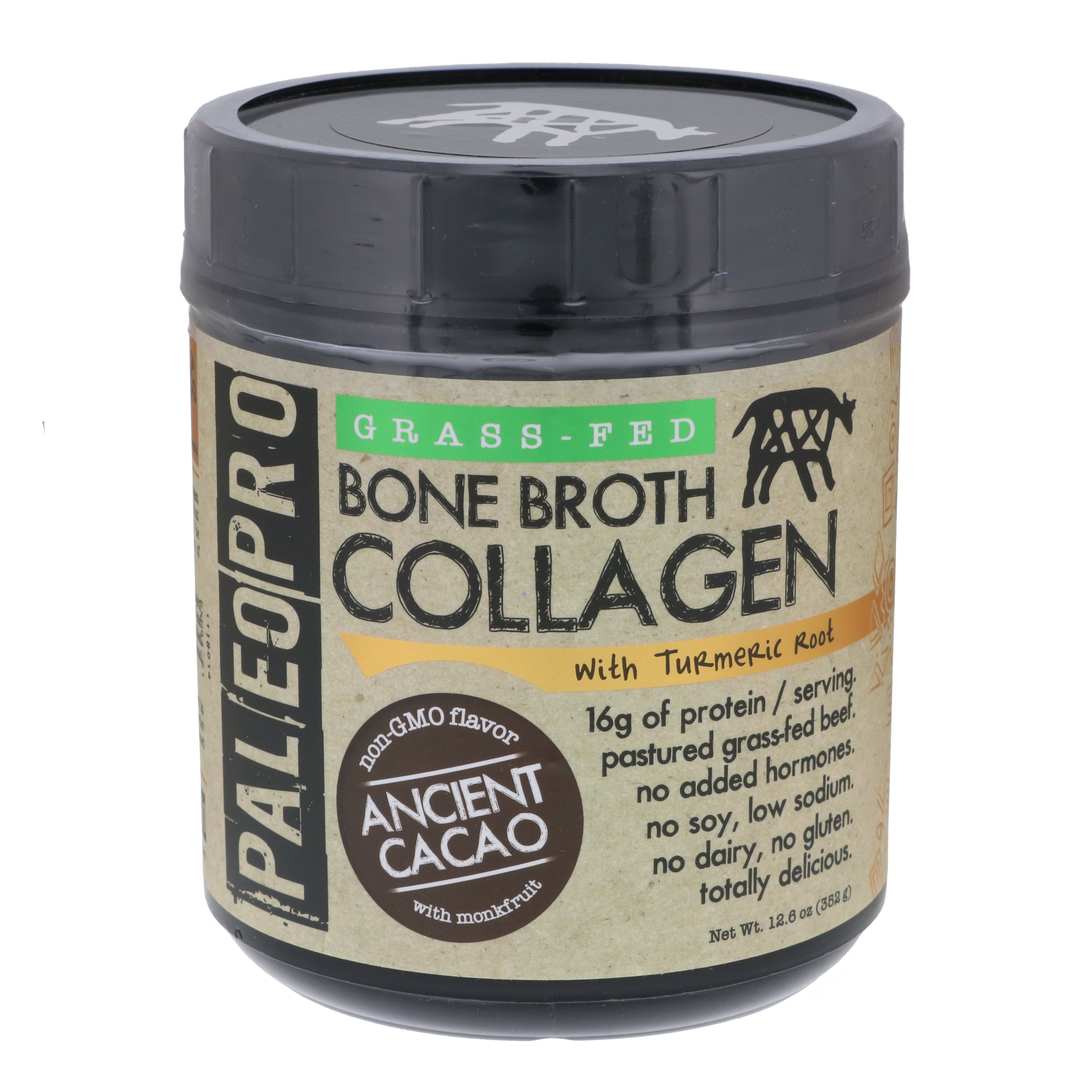 PaleoPro Ancient Cacao GrassFed Bone Broth Collagen + Turmeric Shop