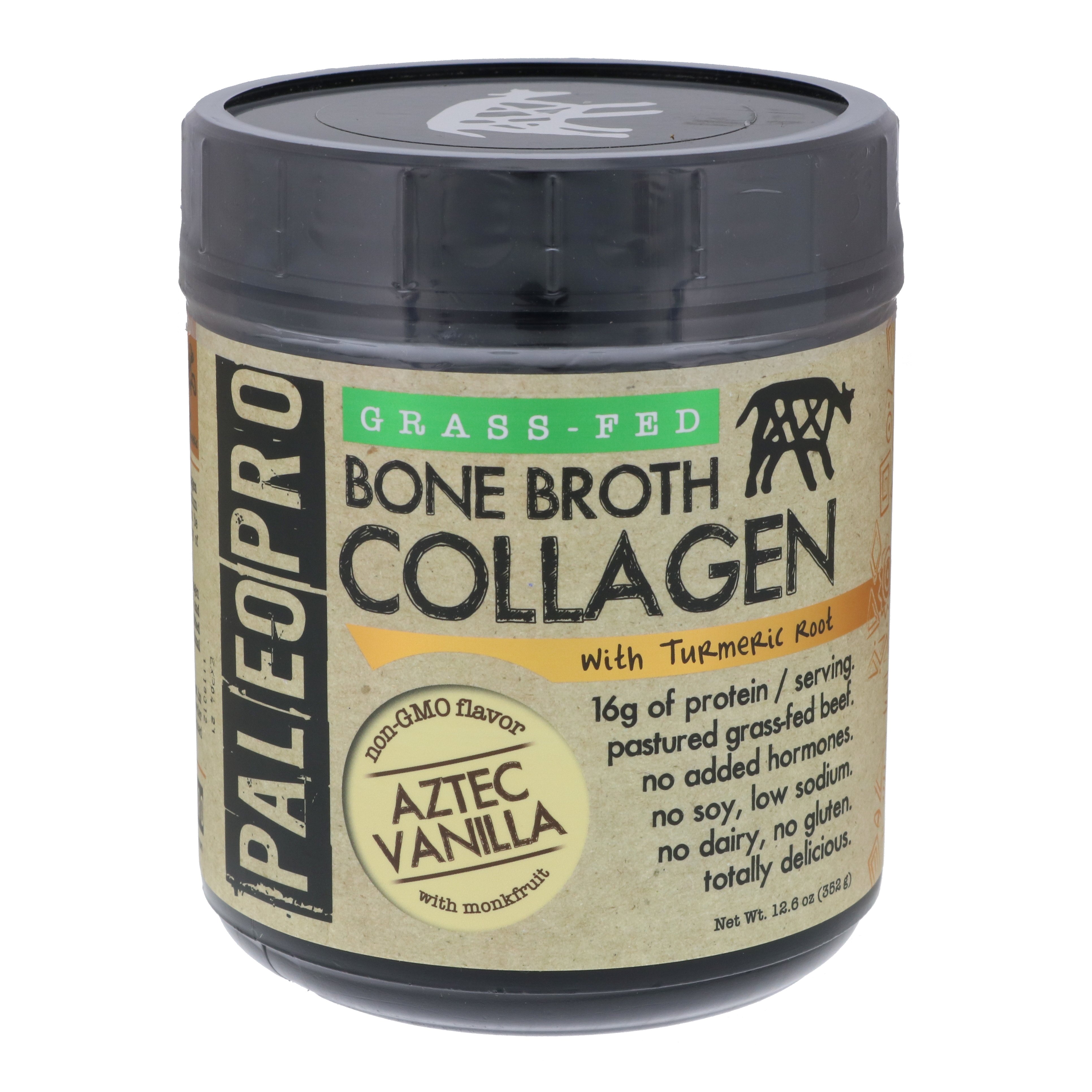PaleoPro Aztec Vanilla GrassFed Bone Broth Collagen + Turmeric Shop