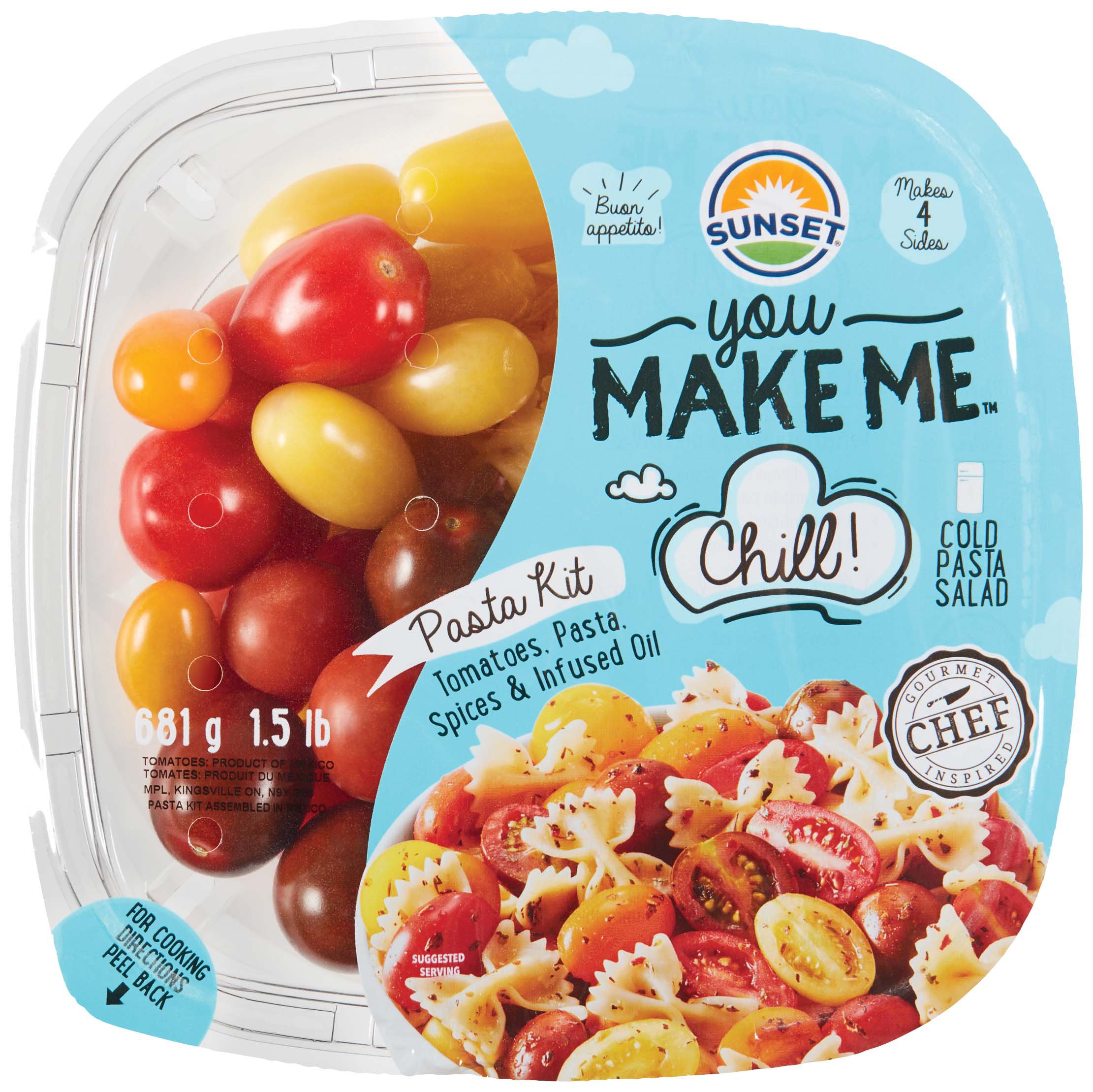 Sunset You Make Me Chill Cold Pasta Salad Kit Shop Meal Kits at HEB