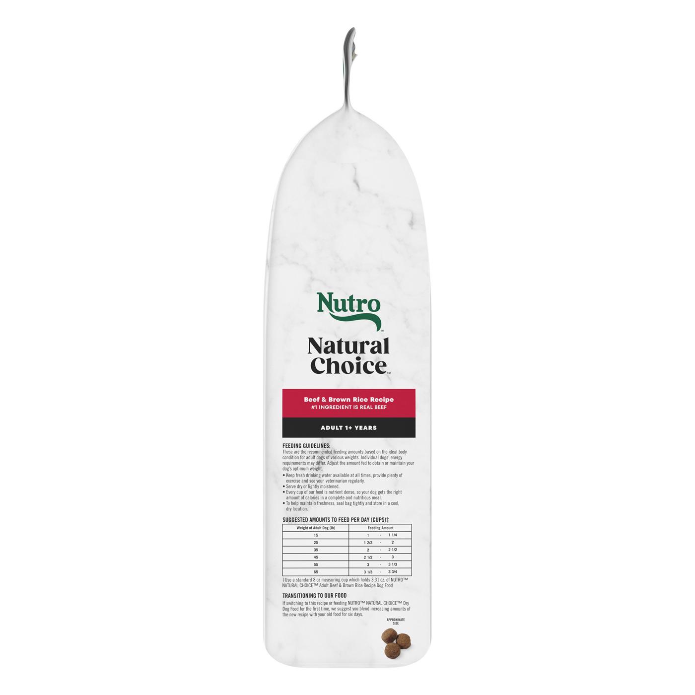 Nutro Natural Choice Beef & Brown Rice Adult Dry Dog Food; image 3 of 4