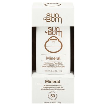 Sun Bum Mineral Sunscreen Face Stick SPF 50, 0.45 oz