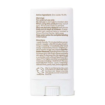 Sun Bum Mineral Sunscreen Face Stick SPF 50, 0.45 oz