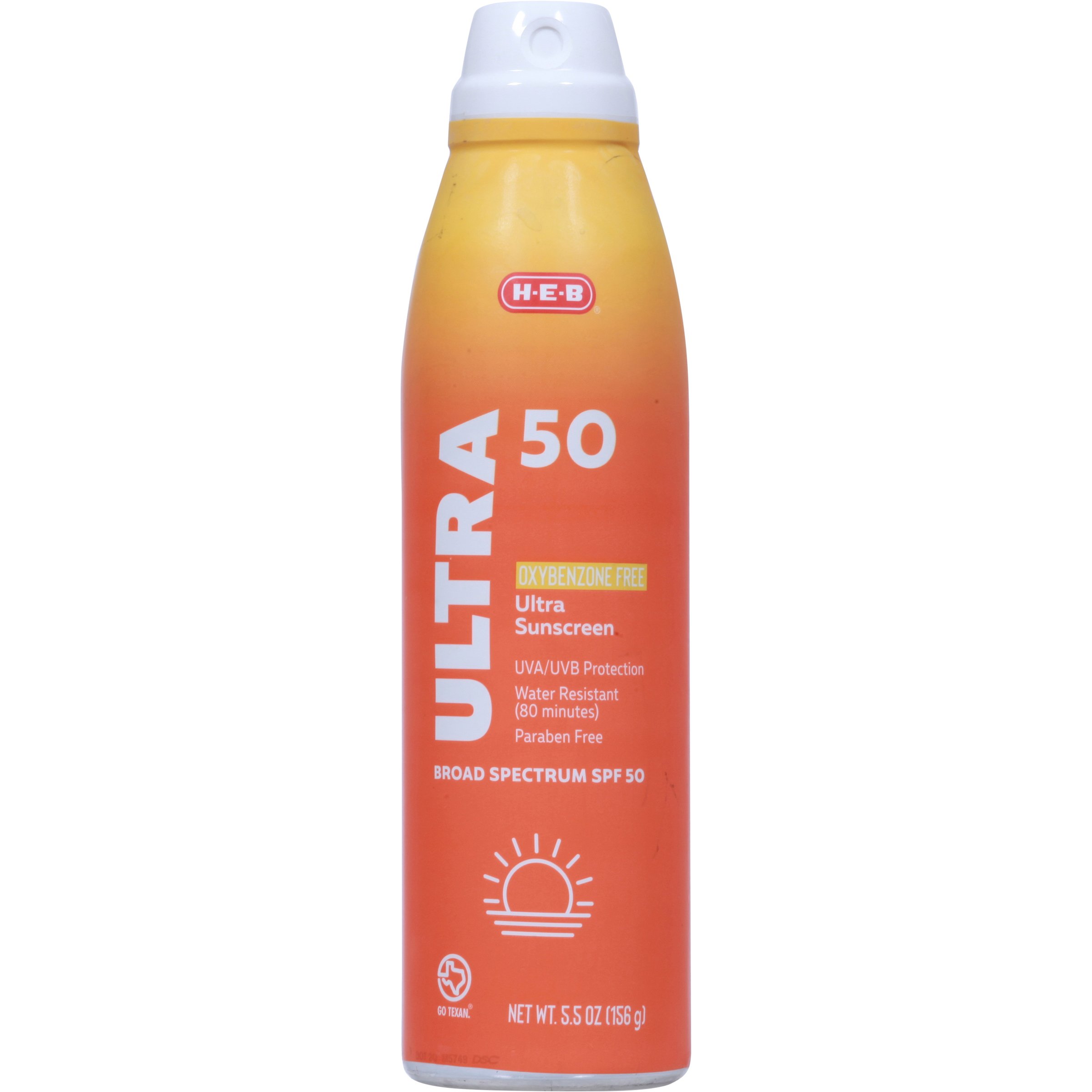 HEB Ultra Oxybenzone Free Sunscreen Spray SPF 50 Shop Sunscreen