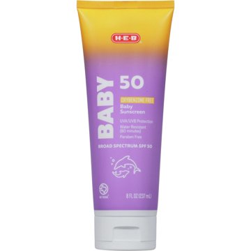 H-E-B SPF 50 Baby Sunscreen Lotion - Oxybenzone Free