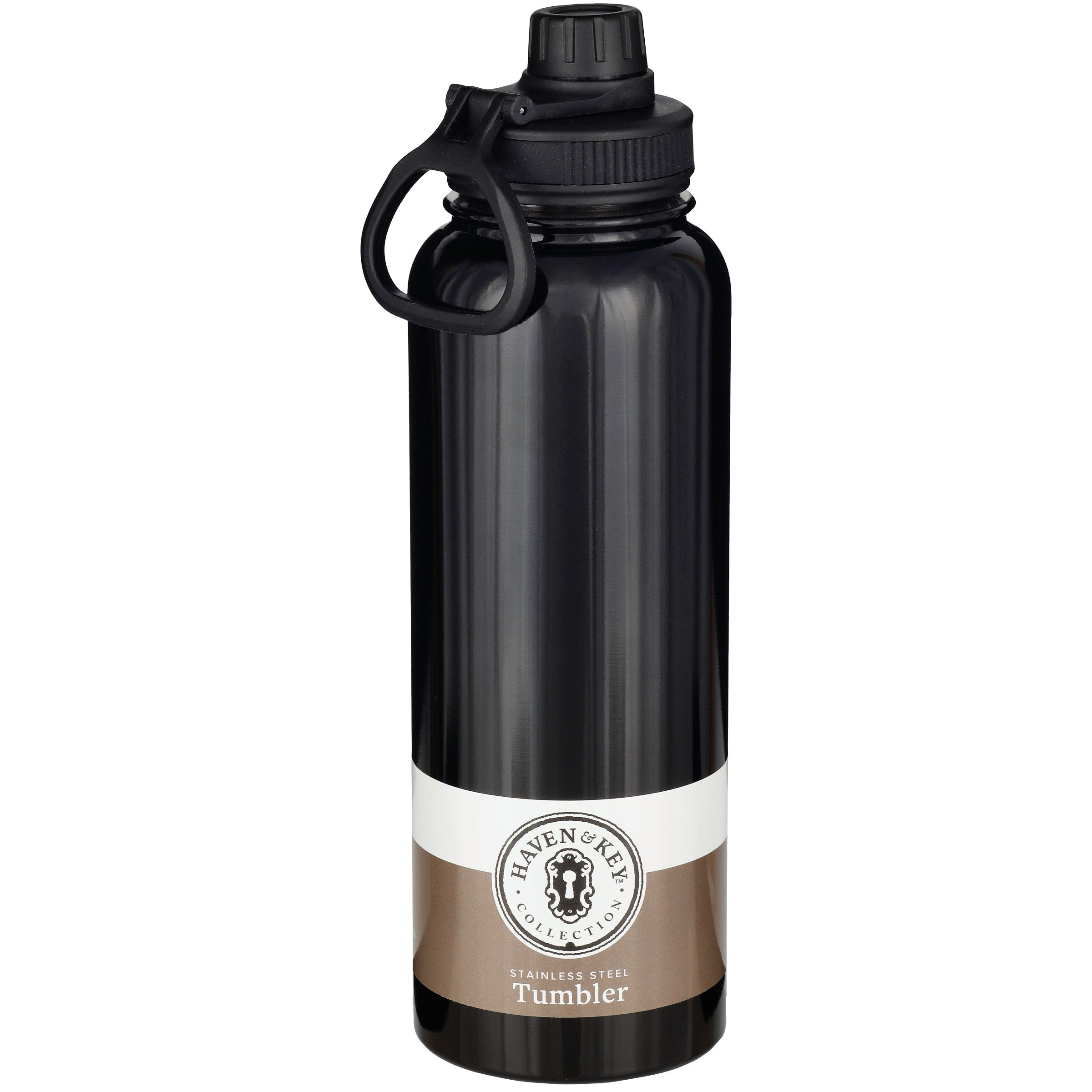 Haven & Key Black Stainless Steel Flip Top Tumbler Shop Travel & ToGo at HEB